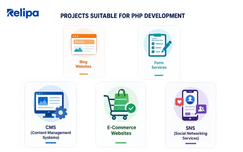 Relipa Global Best Web Development Company-Projects Suitable for PHP Development