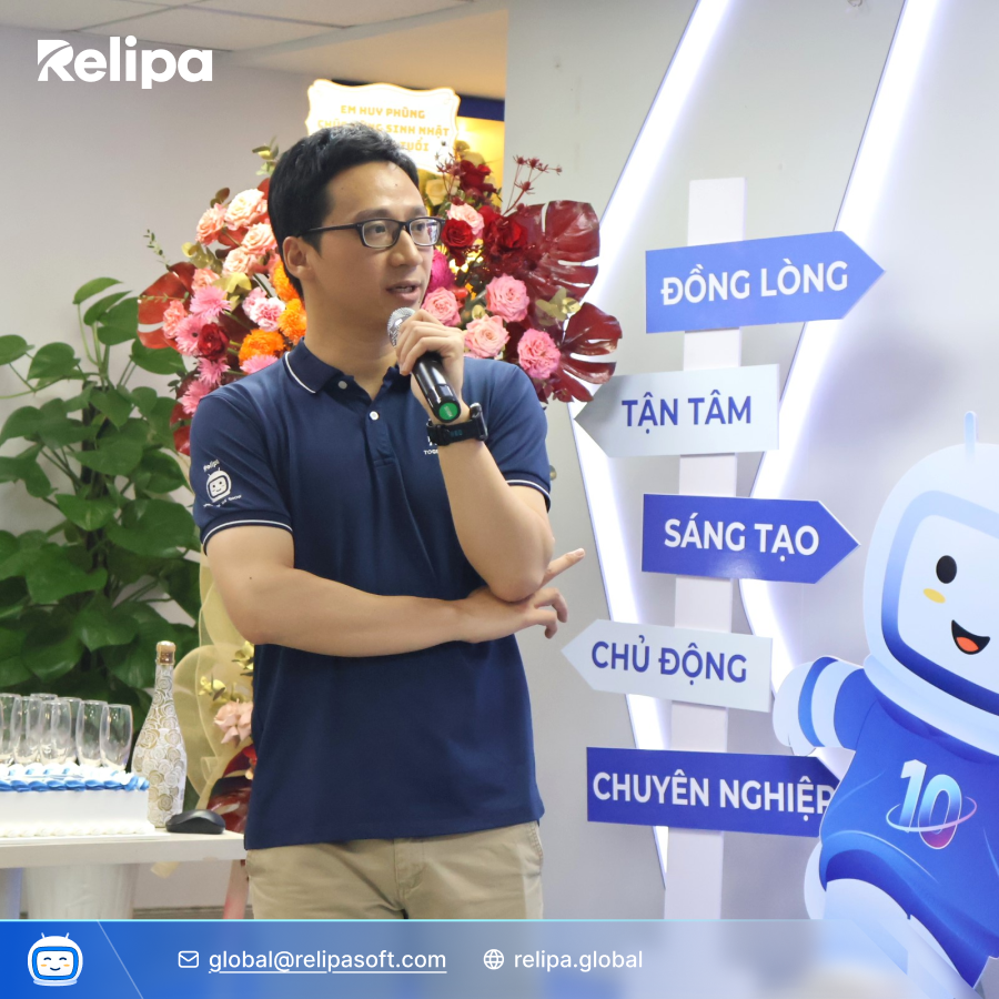 Relipa's CEO - Tran Xuan Duc is giving his words to reflect on its journey of becoming one of the top IT support outsourcing companies