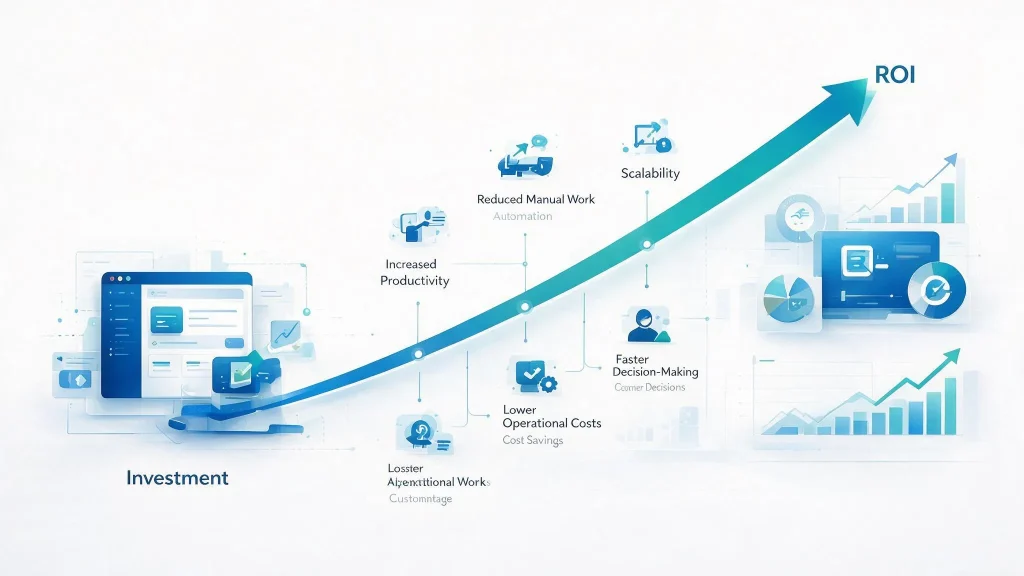 Measuring the ROI of Custom web Application development services