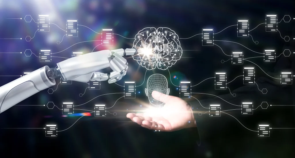 AI app development company designing an AI-native platform with data pipelines, AI governance, continuous learning, operational monitoring, and human oversight capabilities.