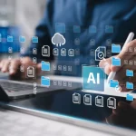 Six stages of AI workflow automation services, from choosing the process and preparing data to securing, testing and running the workflow, each with its deliverable
