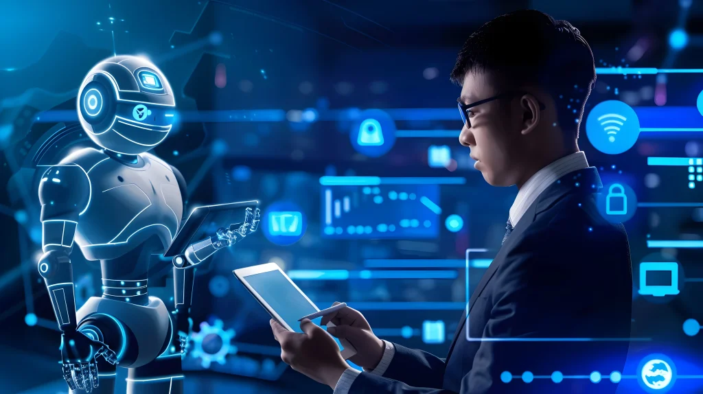 AI agent development company testing AI agent performance, consistency, and reliability in enterprise business environments.